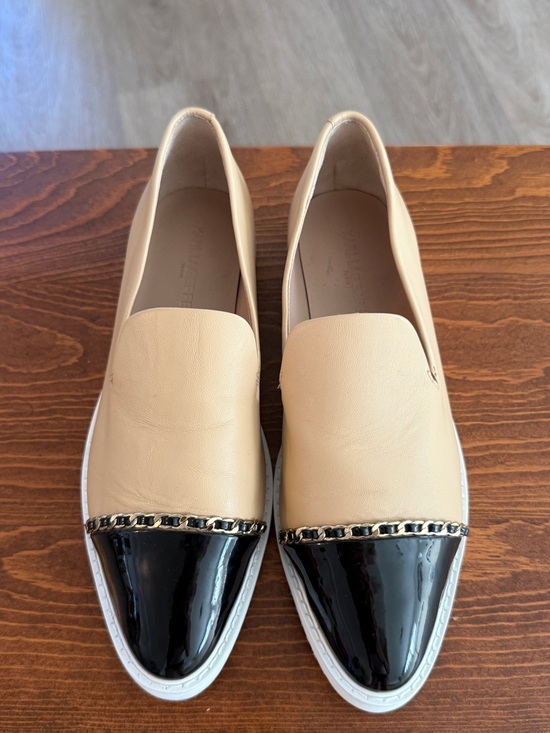 Karl Lagerfeld Shoes - Karl Lagerfeld Paris | Caralee Slip-On Loafers | Beige/Black | 7